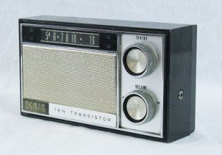 vintage elgin 10 transistor am radio