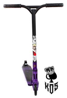 New Envy KOS Complete Pro Freestyle Kick Scooter King of Spades Purple