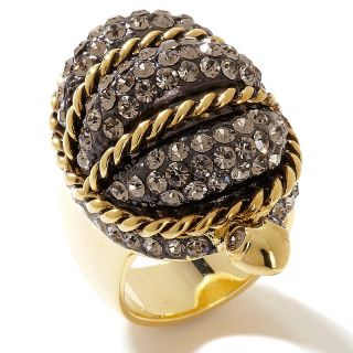  turtle pave black diamond color crystal ring rating 2 $ 19 98 s h