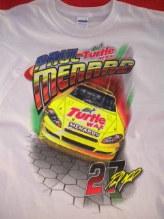 Paul Menard XL T Shirt & Turtle Wax Car Auto Wash Detailing Care Gift