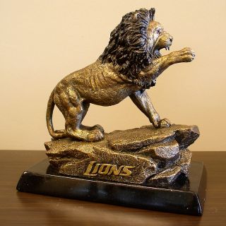107 818 nfl limited edition team sculpture by tim wolfe lions note
