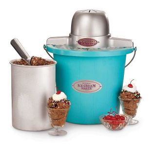 109 8748 nostalgia electrics 4qt electric ice cream maker blue rating