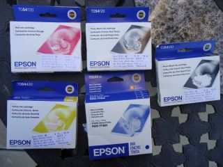 Epson Stylus Photo Ink Cartridges for R800 R1800 Printers Black Blue