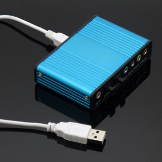 USB 2 0 6 Channel 5 1 External Audio Sound Card s PDIF Controller