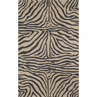 107 2866 trans ocean liora manne ravella zebra black rug 7 6 x 9 6