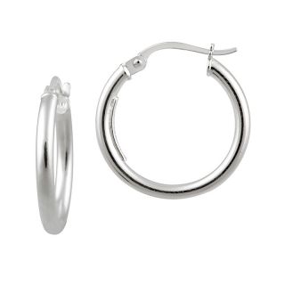 111 3257 sterling silver set of 3 4 high polished hoop earrings 2mm x