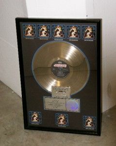 Def Leppard Hysteria 1987 RIAA Official Platinum Record Award Plaque