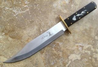 14.5 INCH CLOSED ELK RIDGE HUNTING/BOWIE KNIFE WITH FULL TANG RAZOR