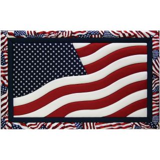 108 7281 american flag quilt magic no sew wall hanging kit rating be