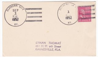 Elkhorn City Kentucky 1952 Name Change Card