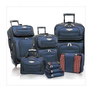 Travelers Choice Amsterdam II 8 Pc Luggage Set in Grey