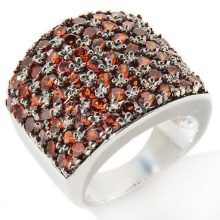 117 453 5 42ct cinnamon zircon sterling silver cluster ring rating 15