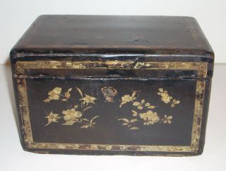 Antique 19th Century Japanese Lacquered Box
