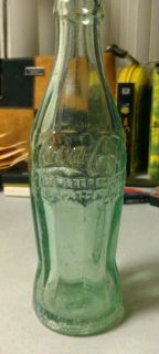 Old Vintage Coca Cola Bottle , Elwood IND. At The Bottom 6 oz. 1915 on