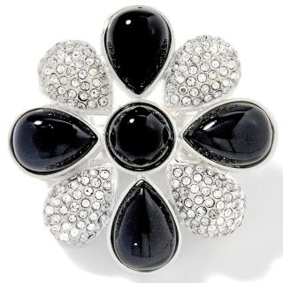 Jewelry Brooches & Pins LaRo Jewelry Clips Black Cabochon and