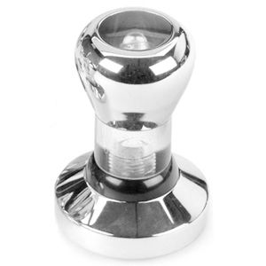 RSVP Stainless 58 mm Commercial Espresso Tamper Clear Professional