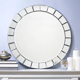 Home Home Décor Art & Wall Décor Mirrors Beveled Round Mirror