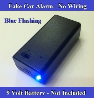 Volt Blue Flashing Dummy Fake Car Alarm LED Light No Installation
