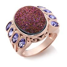  west red magenta drusy and african amethyst ring $ 129 90 $ 169 90