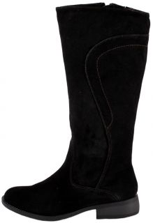 Easy Spirit Womens Shoes Falco Black Suede Leather Boots