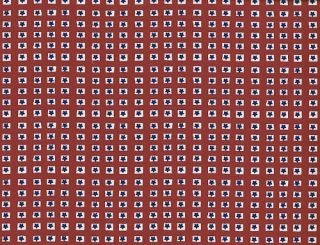 Quilt Quilting Fabric July 4th Americana Star Patch Red Off White Blue