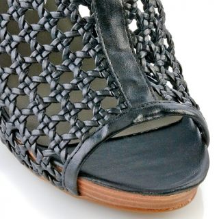 DKNYC Lanee Braided Leather Slingback Sandal