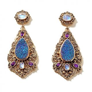 Jewelry Earrings Drop Nicky Butler 1.20ct Drusy and Gem Drop