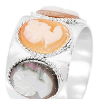 Italy Cameo by M+M Scognamiglio® 10mm 4 Cameo Band Ring