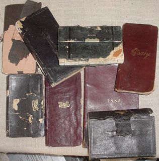   1885 Lot Diaries FALL RIVER LIZZIE BORDEN MILLS VICTORIAN MALE LIFE