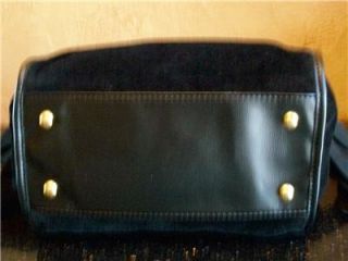Juicy Couture Black Zip Bag Tote Satchell Shoulder Bag Purse Handbag $