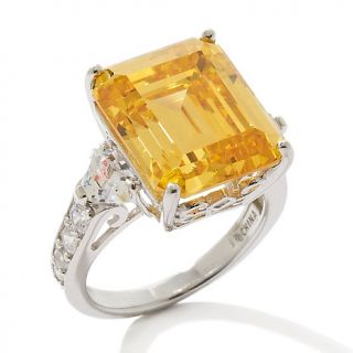 Jean Dousset 18.99ct Absolute™ Canary and Clear Sterling Silver