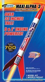 estes maxi alpha 3 d e engine model rocket kit 1903 listing
