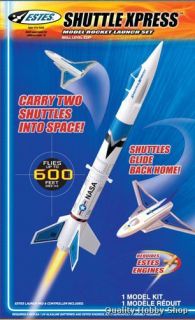Estes Shuttle Xpress E2X w Boost Gliders Flying Model Rocket Launch