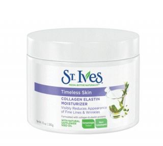 St Ives Facial Moisturizer Timeless Skin Collagen Elastin 10 Ounce Jar