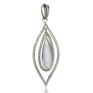 Himalayan Gems™ Chalcedony Drop Sterling Silver Pendant