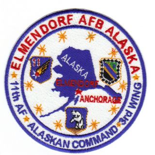 USAF Base Patch Elmendorf AFB Alaska 3rd Wing 11th AF Y
