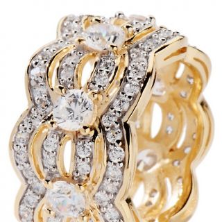 Absolute™ Occasions by Christine Lloyd Scalloped Eternity Ring at