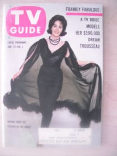 TV Guide Jan 27 1962 Myrna Fahey of Father of The Bride