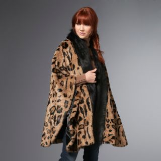 146 476 a by adrienne landau a by adrienne landau faux fur cape with