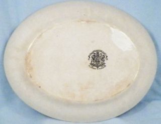  Wheat Sheaf Ironstone Platter Serving Elsmore & Forster OXIDIZED AS IS