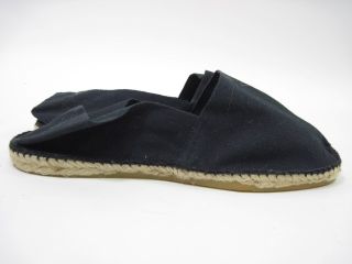 Espadrilles etc Black Canvas Carmen Loafers Flats Shoes