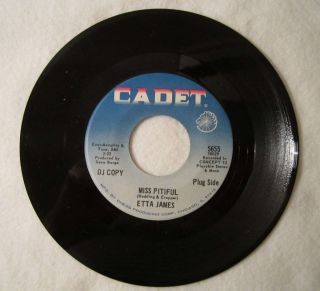 Etta James Vtg Promo 45 Record Miss Pitiful Bobby Is His Name Cadet