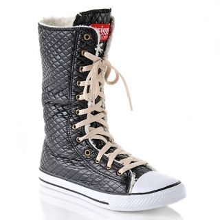 Athletic Shoes twiggy LONDON Quilted Nylon Hi Top Sneaker