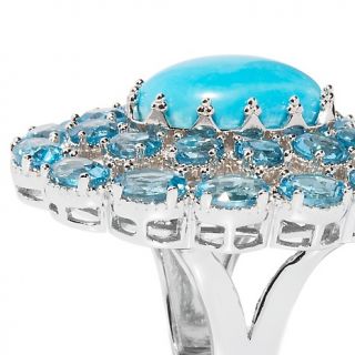 148 802 colleen lopez blue magnesite and blue topaz sterling silver