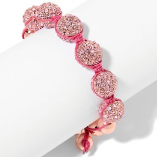138 219 colleen lopez colleen lopez crystal pave ball cord bracelet