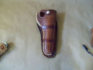Hand tooled holster by EUBANKS, Boise Idaho, S&W K very nice vintage