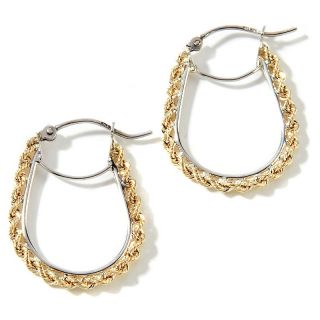 150 702 michael anthony jewelry 2 tone rope hoop earrings rating 9 $