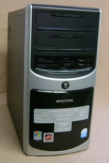 eMachines Desktop PC T 5082 200GB Hard Drive 2GB of Memory 3 0GHz Used