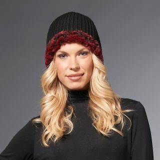 by Adrienne Landau Reversible Faux Fur and Knit Hat at