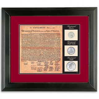 200 144 coin collector framed facsimile united states declaration of